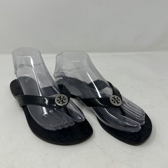 Tory Burch Thora Black Sandals Size 7 - Picture 2 of 9